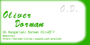 oliver dorman business card
